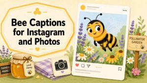 Bee Captions for Instagram and Photos