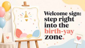 Birthday Party Sign and Banner Puns