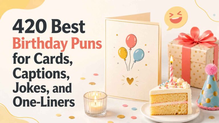 420 Best Birthday Puns for Cards, Captions, Jokes, and One-Liners