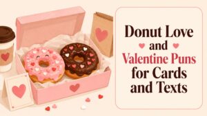 Donut Love and Valentine Puns for Cards and Texts