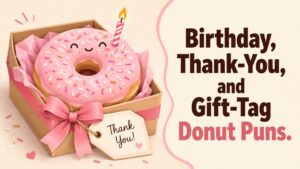 Birthday, Thank-You, and Gift-Tag Donut Puns