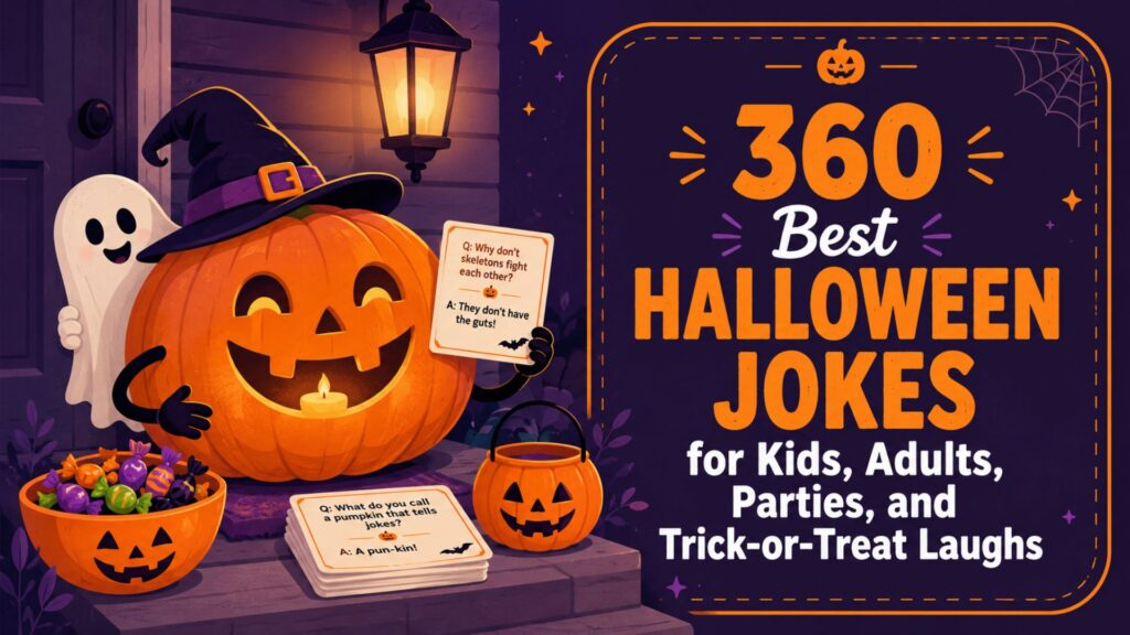 360 Best Halloween Jokes for Kids, Adults, Parties, and Trick-or-Treat Laughs