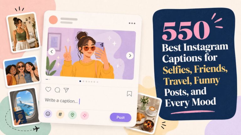550 Best Instagram Captions for Selfies, Friends, Travel, Funny Posts, and Every Mood