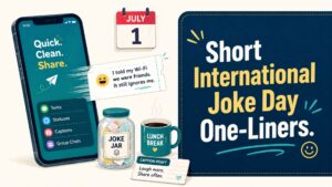 Short International Joke Day One-Liners