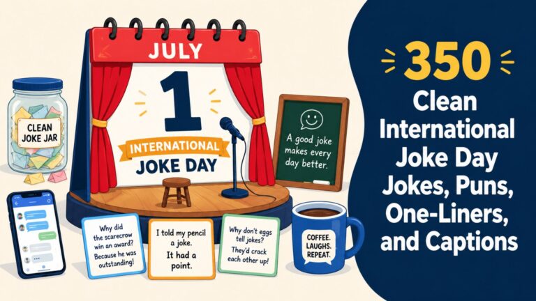350 Clean International Joke Day Jokes, Puns, One-Liners, and Captions