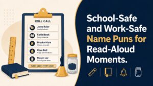 School-Safe and Work-Safe Name Puns for Read-Aloud Moments
