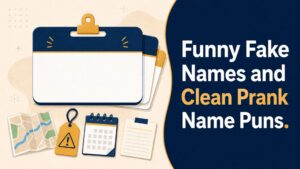 Funny Fake Names and Clean Prank Name Puns
