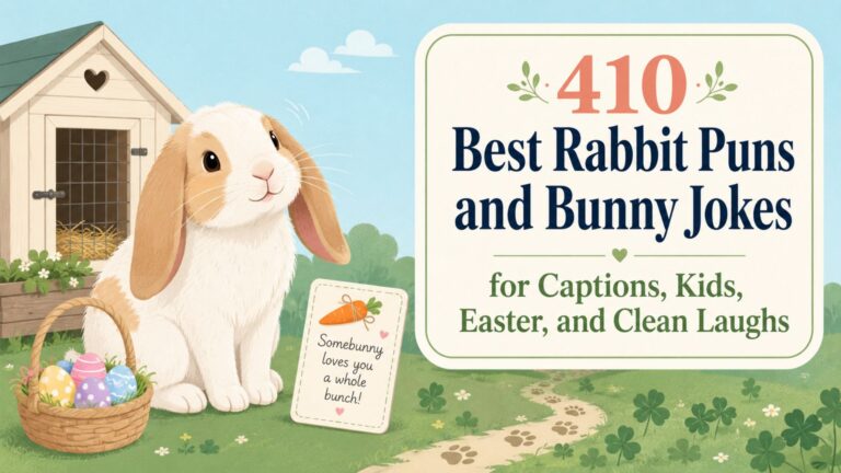 410 Best Rabbit Puns and Bunny Jokes for Captions, Kids, Easter, and Clean Laughs