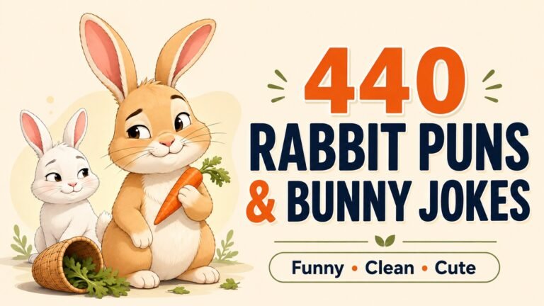 440 Rabbit Puns and Bunny Jokes for Kids, Captions & Easter
