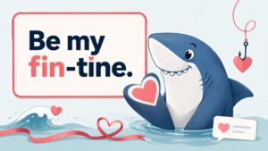 Cute, Love, and Valentine Shark Puns