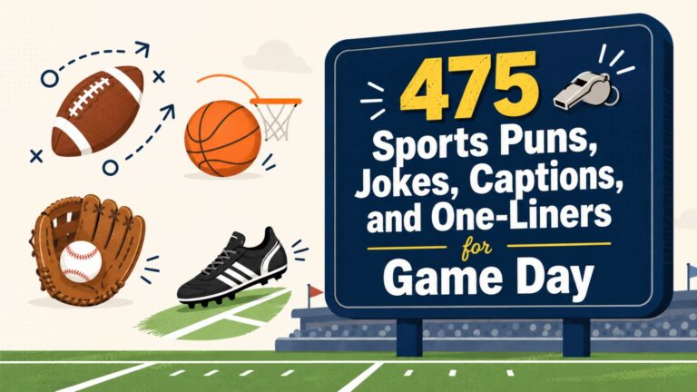 475 Sports Puns, Jokes, Captions, and One-Liners for Game Day