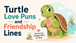Turtle Love Puns and Friendship Lines