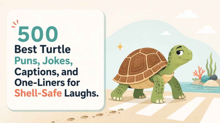 500 Best Turtle Puns, Jokes, Captions, and One-Liners for Shell-Safe Laughs