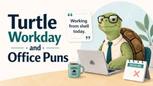 Turtle Workday and Office Puns