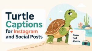 Turtle Captions for Instagram and Social Posts