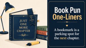 Book Pun One-Liners