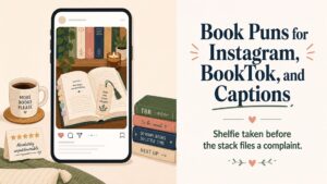 Book Puns for Instagram, BookTok, and Captions