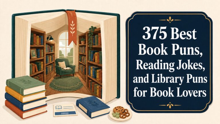375 Best Book Puns, Reading Jokes, and Library Puns for Book Lovers