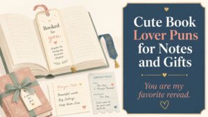 Cute Book Lover Puns for Notes and Gifts
