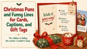 Christmas Puns and Funny Lines for Cards, Captions, and Gift Tags