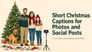 Short Christmas Captions for Photos and Social Posts