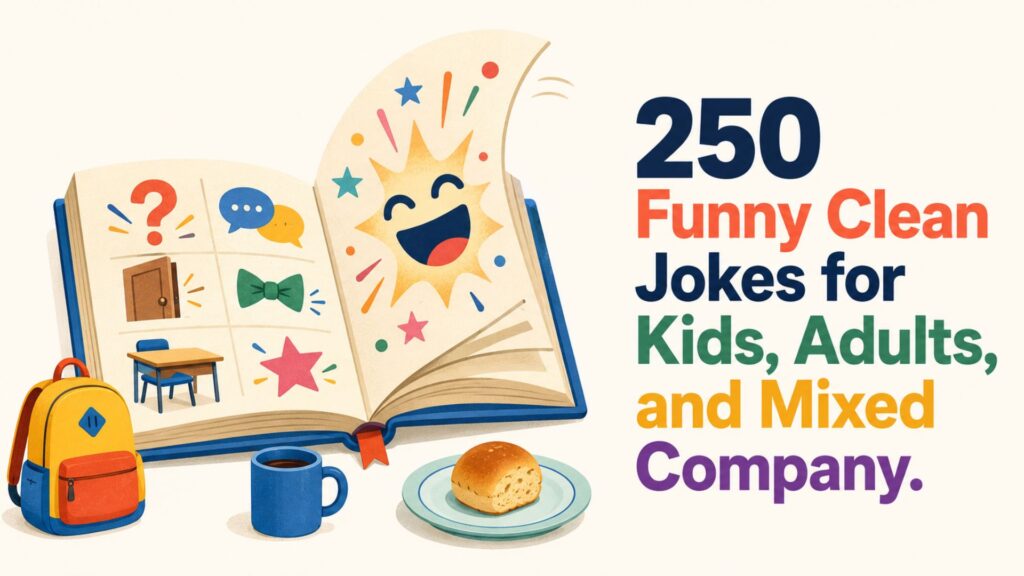 250 Funny Clean Jokes for Kids, Adults, and Mixed Company