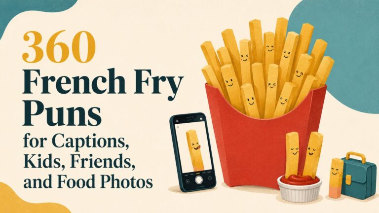 360 French Fry Puns for Captions, Kids, Friends, and Food Photos