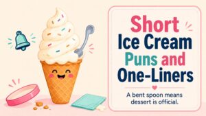 Short Ice Cream Puns and One-Liners
