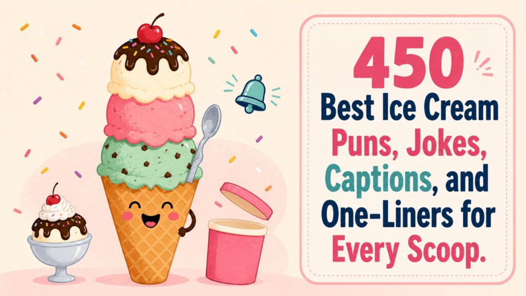 450 Best Ice Cream Puns, Jokes, Captions, and One-Liners for Every Scoop