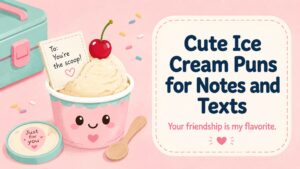 Cute Ice Cream Puns for Notes and Texts