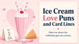 Ice Cream Love Puns and Card Lines