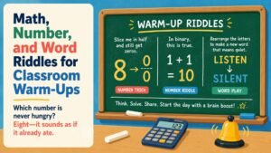 Math, Number, and Word Riddles for Classroom Warm-Ups