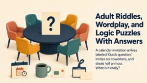 Adult Riddles, Wordplay, and Logic Puzzles With Answers