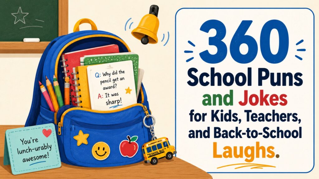 360 School Puns and Jokes for Kids, Teachers, and Back-to-School Laughs