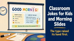 Classroom Jokes for Kids and Morning Slides
