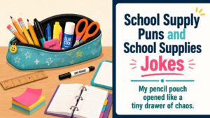 School Supply Puns and School Supplies Jokes