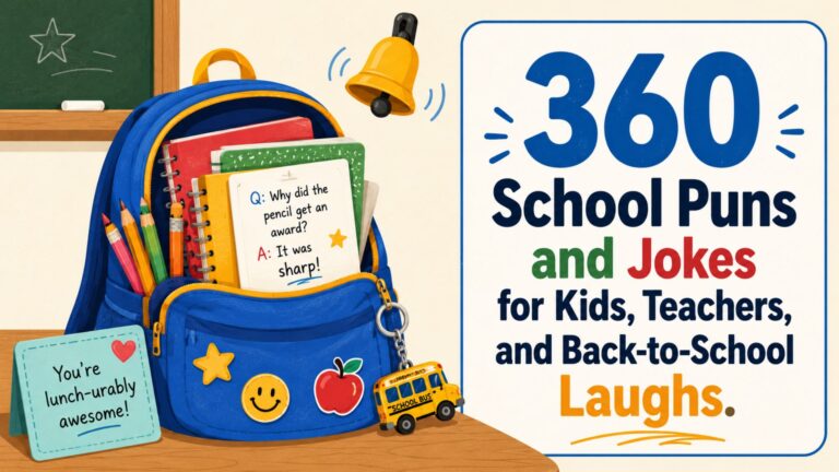 360 School Puns and Jokes for Kids, Teachers, and Back-to-School Laughs