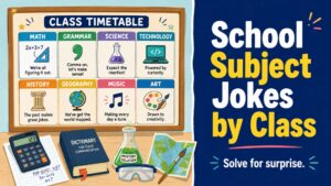 School Subject Jokes by Class
