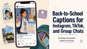 Back-to-School Captions for Instagram, TikTok, and Group Chats