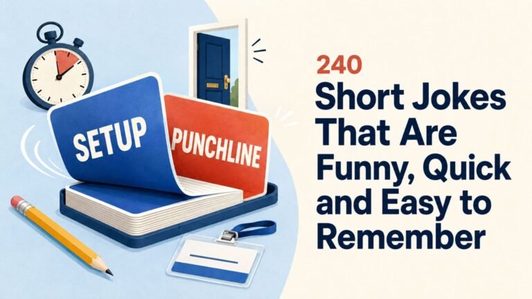 240 Short Jokes That Are Funny, Quick and Easy to Remember