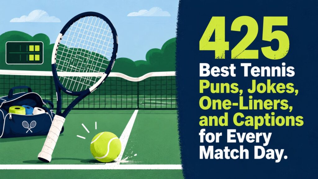 425 Best Tennis Puns, Jokes, One-Liners, and Captions for Every Match Day