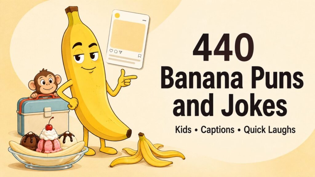 440 Banana Puns and Jokes for Kids, Captions, and Quick Laughs