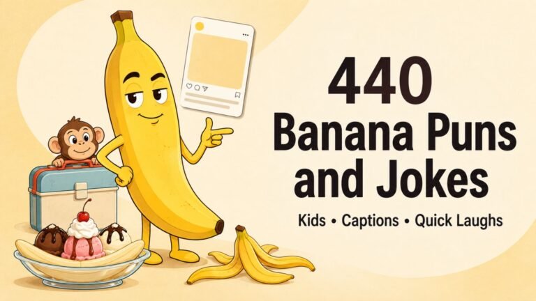440 Banana Puns and Jokes for Kids, Captions, and Quick Laughs