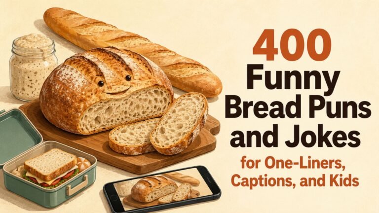 400 Funny Bread Puns and Jokes for One-Liners, Captions, and Kids