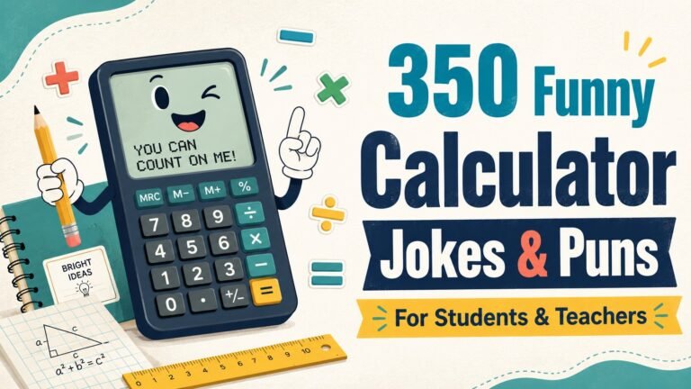 350 Funny Calculator Jokes and Puns for Students & Teachers