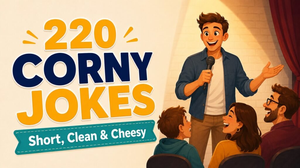 220 Corny Jokes for Kids and Adults—Clean and Cheesy