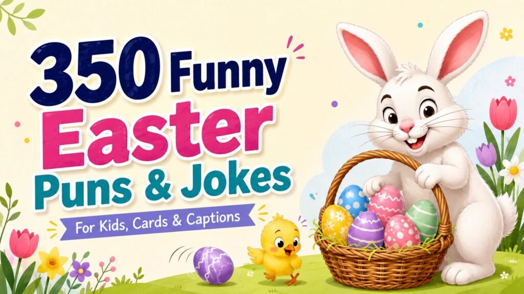 350 Funny Easter Puns and Jokes for Kids, Cards and Captions