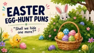 Easter Egg and Egg-Hunt Puns