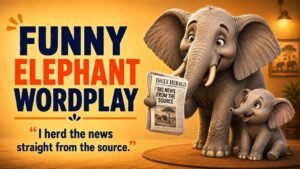 Funny Elephant Wordplay by Feature