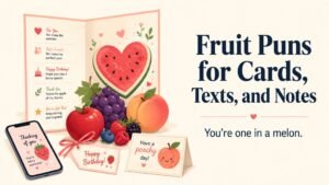 Fruit Puns for Cards, Texts, and Notes